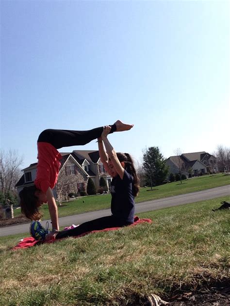 2 person acro stunts (With images) | Two person yoga poses, Two person ...