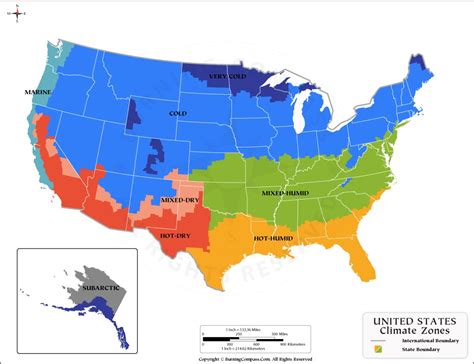 US Climate Map, US Climate Zone Map, United States Climate Map