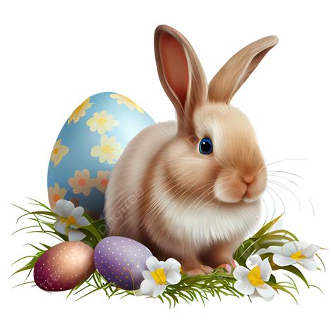 Easter Bunny Rabbit Clip Art Cute Painted Bunny Png Picture Clipart ...