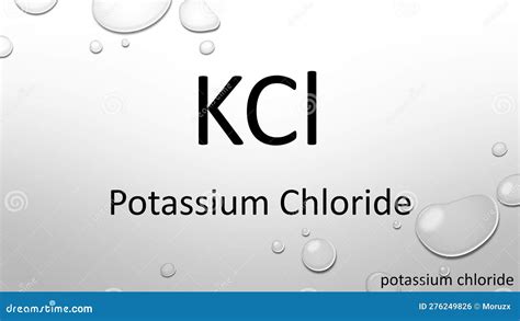 Potassium Chloride (KCl) Salt, Chemical Structure Stock, 46% OFF