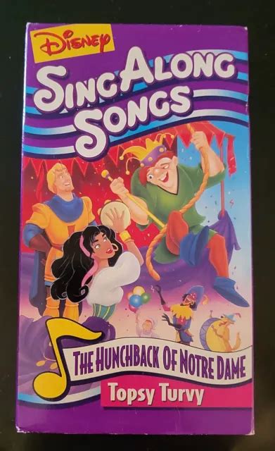 DISNEY SING ALONG Songs HUNCHBACK OF NOTRE DAME: TOPSY TURVY, VHS Color ...