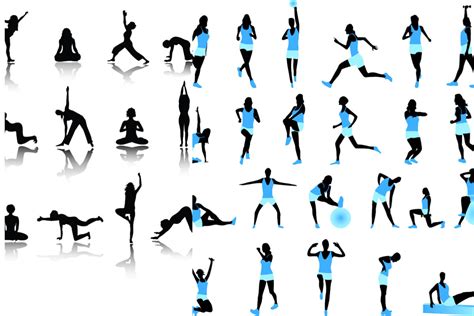 Free Exercise Silhouette Cliparts, Download Free Exercise Silhouette ...