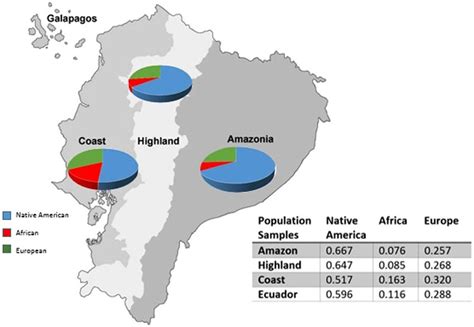 Ecuador Population Density Map