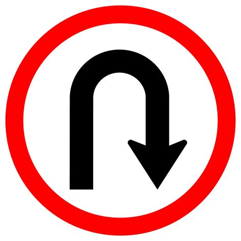 U Turn Sign Vector Art, Icons, and Graphics for Free Download