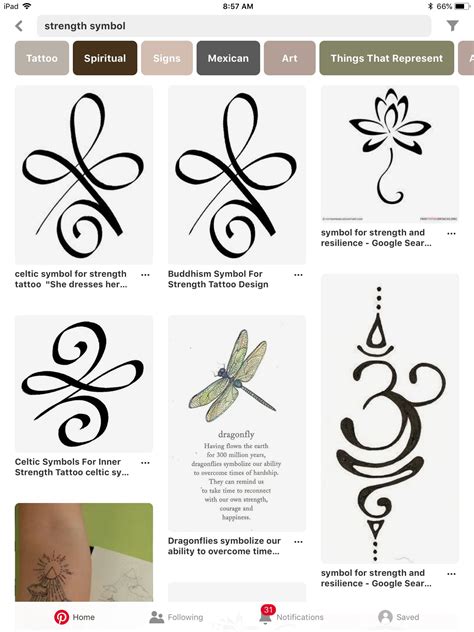 Strength Symbol Tattoos For Girls