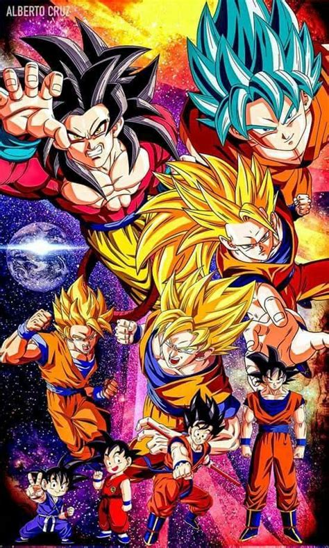 Fases de goku | Personajes de dragon ball, Personajes de goku, Dibujo ...