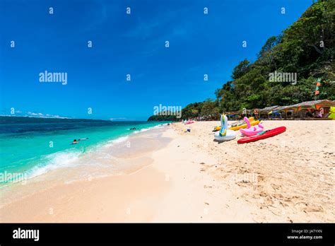 Sports and other activities at Puka Beach, Boracay Island, Philippines ...