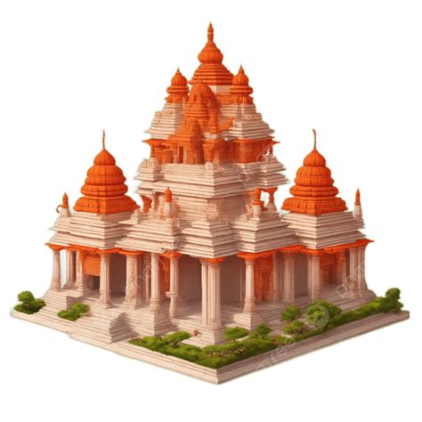 Hindu Temple Clip Art Drawing Ram Mandir Rama Temple Ayodhya Png ...