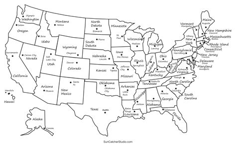 Image Of United States Map With Capitals - Infoupdate.org