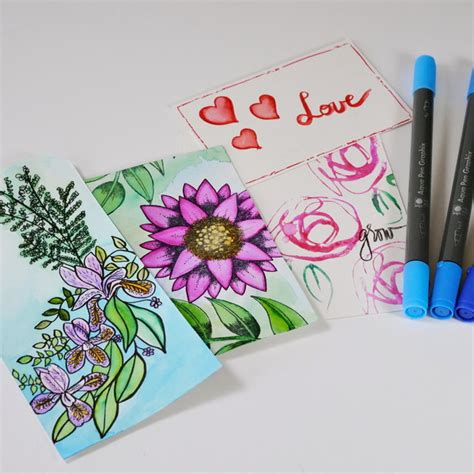 5 Creative Techniques with Watercolor Markers - Hop-A-Long Studio