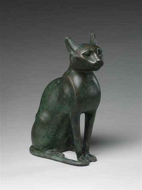 Cat Statuette intended to contain a mummified cat | Ptolemaic Period ...