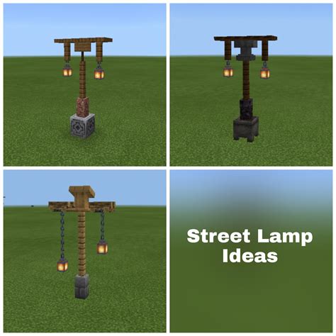 Minecraft street lamp design