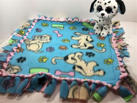 Animal Print Fleece Blanket Hand Tied Reversible Double | Etsy