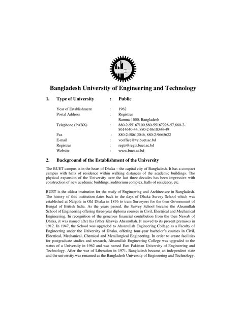 (PDF) Bangladesh University of Engineering and Technology