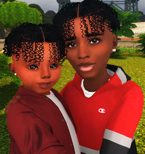 Ebonix | Kiddie Hair Pack | Sims 4 black hair, Sims 4 hair male, Sims 4 ...