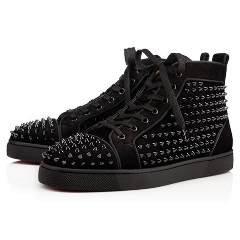 Louis Black Veau velours - Men Shoes - Christian Louboutin