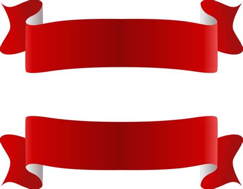 Clipart Red Ribbons Banner PNG Transparent Background, Free Download ...