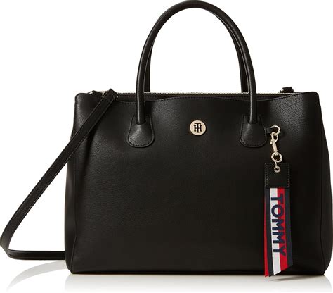 Tommy Hilfiger Charming Work Bag, Women’s Black (Tommy Navy/Core Stp ...