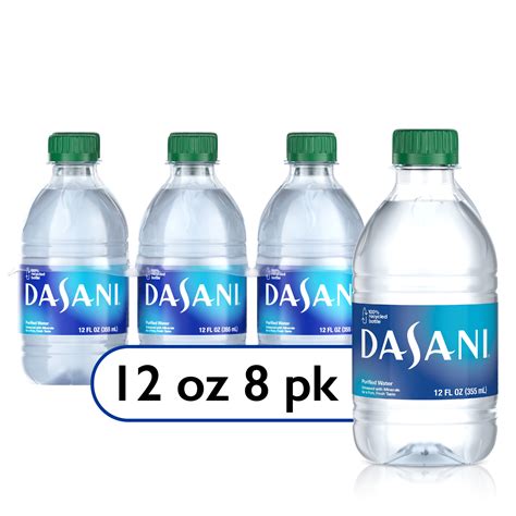 DASANI Purified Enhanced Mineral Water, 12 fl oz, 8 Count Bottles ...