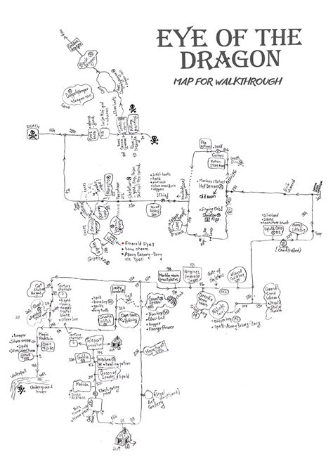 Fighting Fantasy - Eye of the Dragon, map by qpiii on DeviantArt