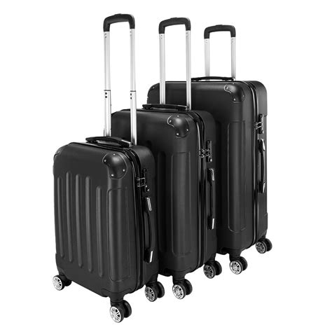 3 Piece Luggage Sets on Sale, Portable Carryon Suitcase with TSA Lock ...