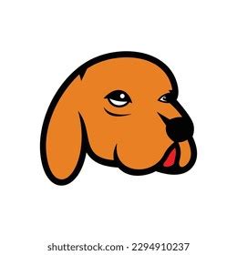 Dog Head Vector Logo Design Template Stock Vector (Royalty Free ...