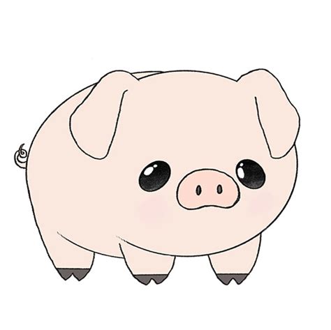 How to Draw a Cartoon Pig - Easy Drawing Tutorial For Kids