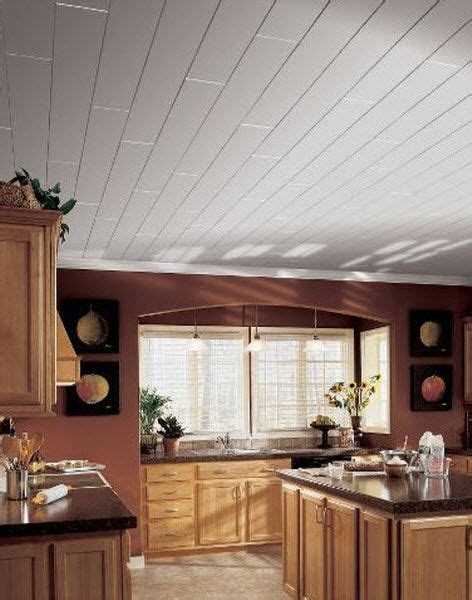 White wood ceiling | Armstrong ceiling, Remodel bedroom, Plank ceiling