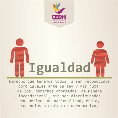 Igualdad: Derecho que tenemos todos a ser reconocidos como iguales ante ...