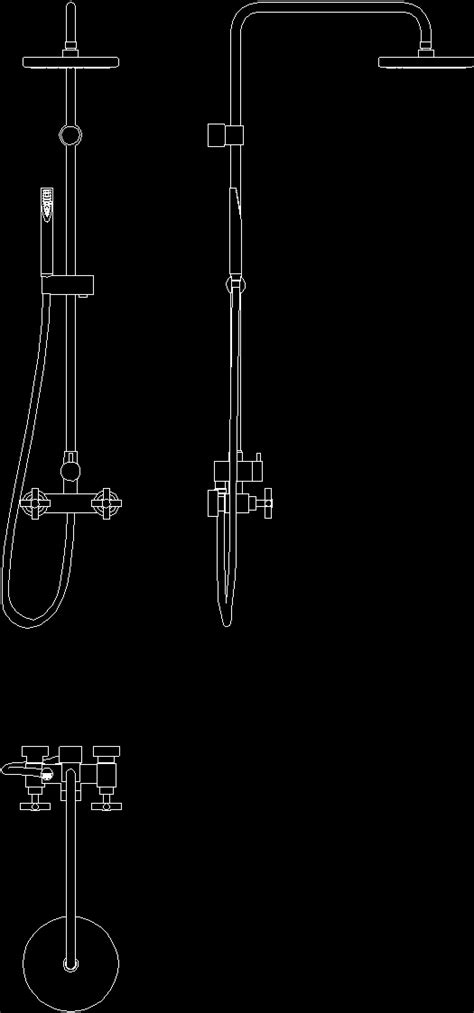 Shower Faucets DWG Block for AutoCAD • Designs CAD