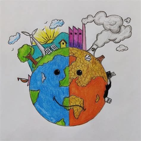 Drawing Of Save The Earth