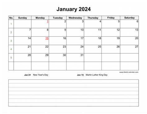 2024 Calendar Pdf With Notes App - Wanda Querida