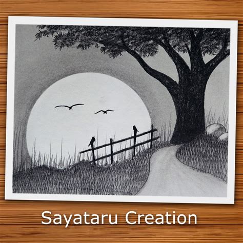 Sayataru Creation on Twitter: "Easy Sunset Pencil #drawing >> https://t ...