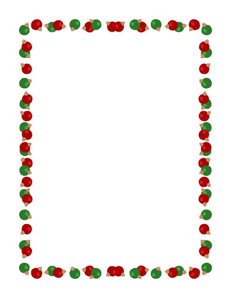 Christmas Color Borders Rectangular Clip Art Bundle PNG Commercial ...