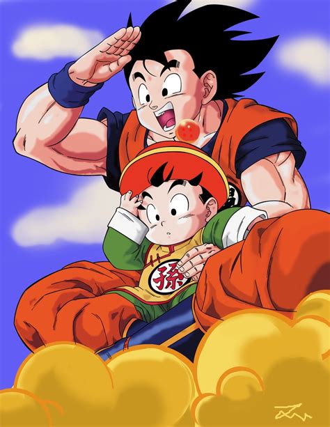 Goku and Gohan by jamesy1991 | Ilustración de dragón, Personajes de ...