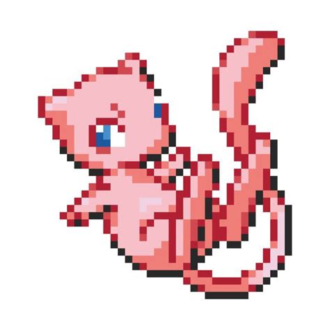 Pixel Mew by stefaan | Pixel art pokemon, Pokemon mew, Pixel art