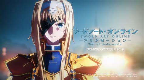 Sword Art Online: Alicization TV Anime 3rd Cour Starts October 2019