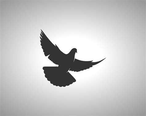 Pigeon Vector Silhouette 21069565 Vector Art at Vecteezy