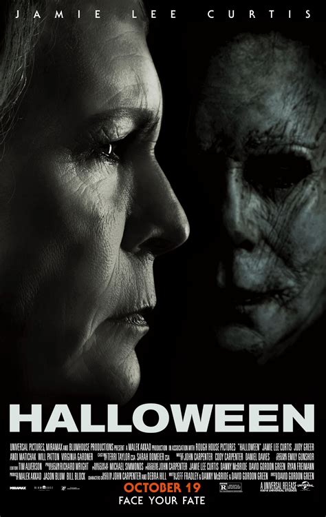 "Halloween" movie poster, 2018. This remake was highly praised and won ...