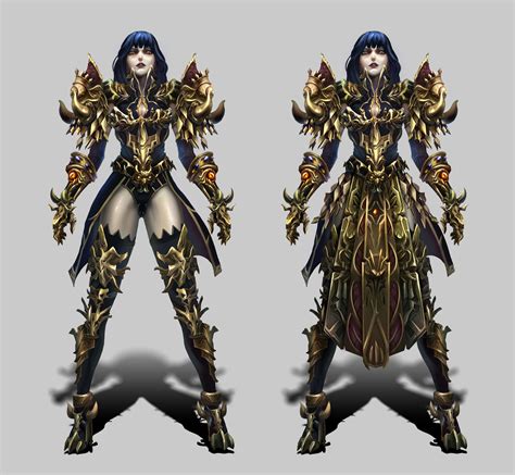 ArtStation - demon armor woman conceptart