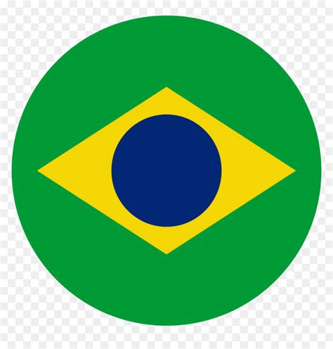 File - Brazilian Flag - Round - Svg - Circle, HD Png Download - vhv