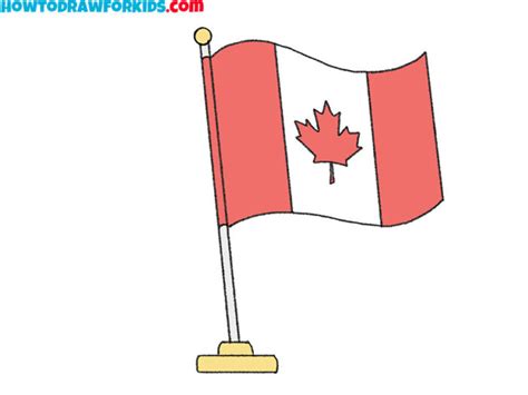 How to Draw the Canadian Flag - Easy Drawing Tutorial For Kids