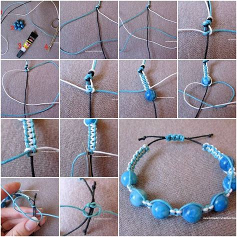 How To Make String Bracelet With Beads - Christopher Myersa's Coloring ...