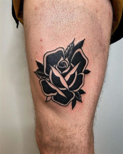 61 Amazing Black and White Rose Tattoo Ideas