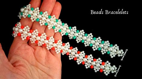 How to make beaded bracelet. Tutorial for beginners - YouTube