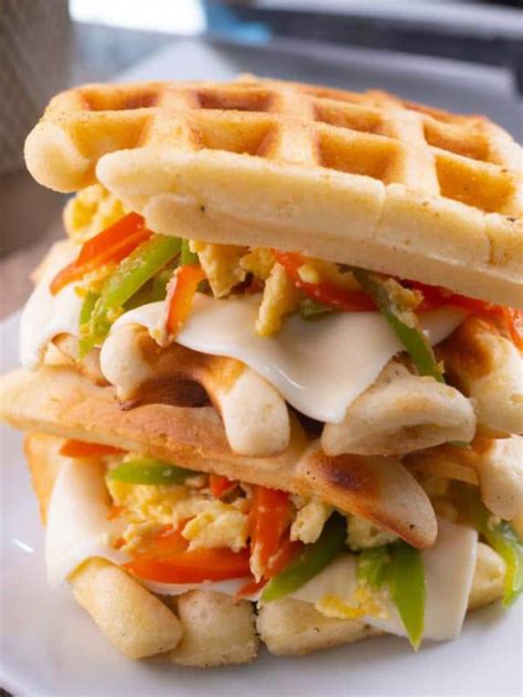 BEST STUFFED WAFFLE BREAKFAST SANDWICH RECIPE Story