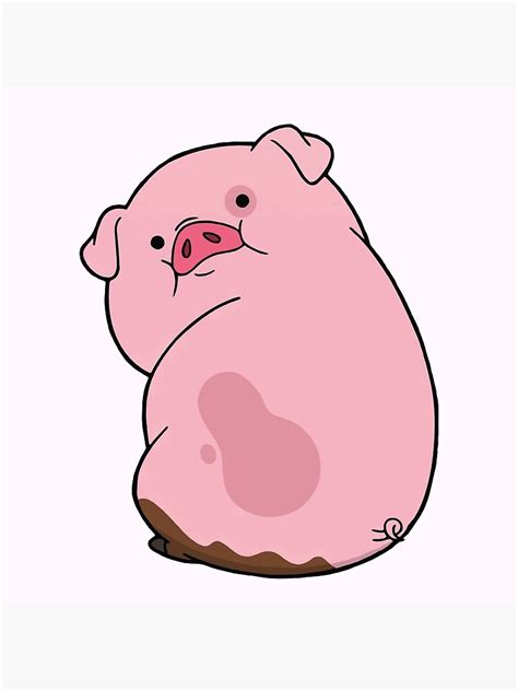 "Waddles - Gravity Falls (the pig)" Poster by -prometheus- | Redbubble