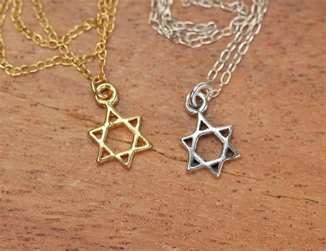 Star of David Necklace Silver Magen David Necklace Jewish - Etsy