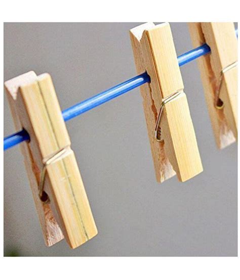 Wooden Clips Bamboo Cloth Pegs Set of 60 Clips: Buy Wooden Clips Bamboo ...