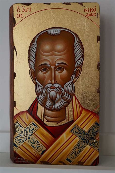 St Nicholas Greek Orthodox Icon Saint Nicholas Christian - Etsy